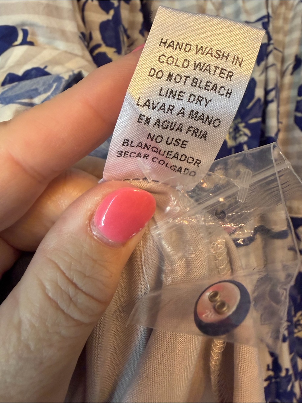 entro Blue & White Floral Tiered Maxi Dress - Picture 4 of 5